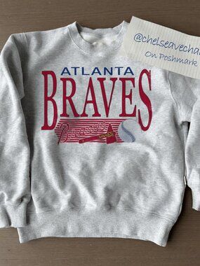Vintage 90s MLB Atlanta Braves Sweatshirt, Retro Baseball Shirt For Men Women